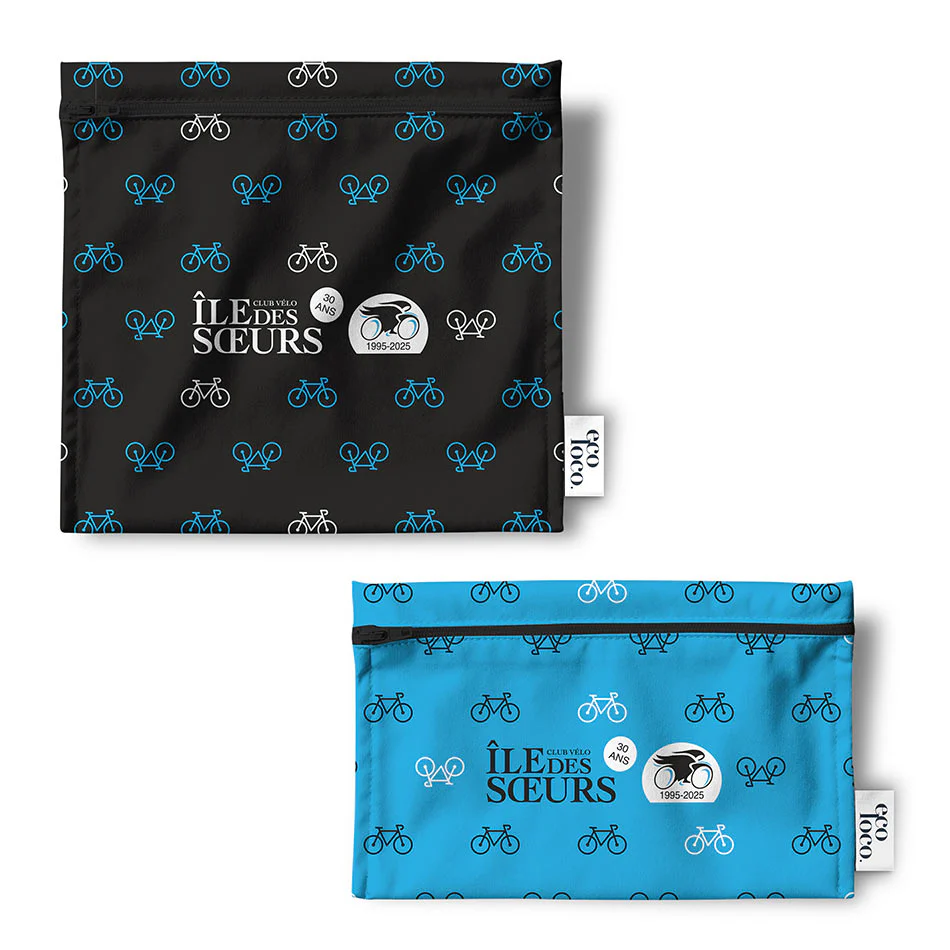 Duo de sacs réutilisable (sandwich et collation) écologiques et réutilisables à personnaliser - Image 4