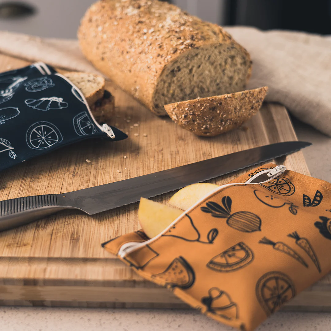 Duo de sacs réutilisable (sandwich et collation) écologiques et réutilisables à personnaliser - Image 7