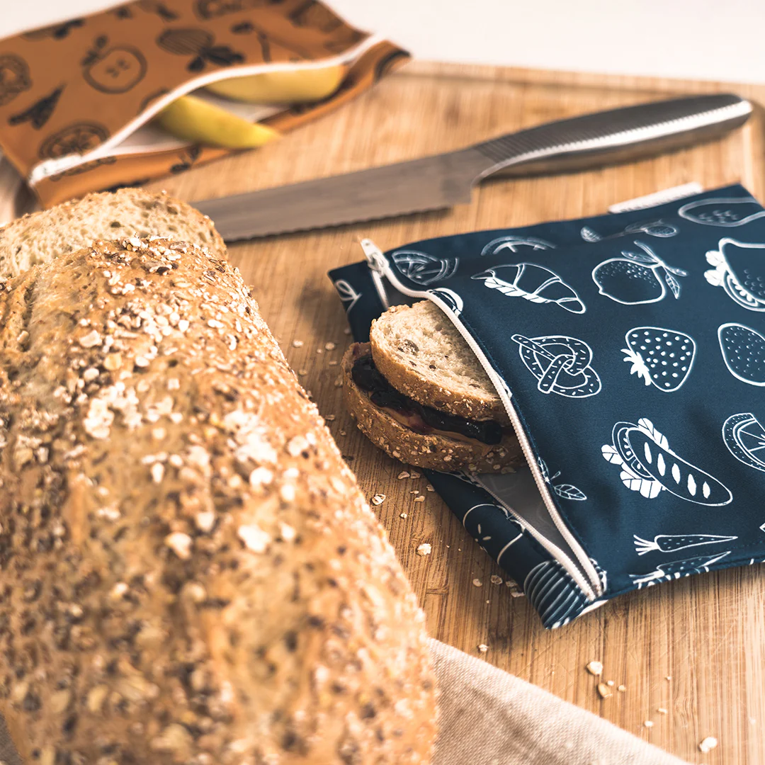 Duo de sacs réutilisable (sandwich et collation) écologiques et réutilisables à personnaliser - Image 8