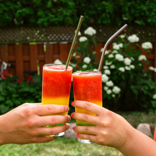 Pailles en acier inoxydable et une brosse - Ensemble de 4 pailles et une brosse - Image 3