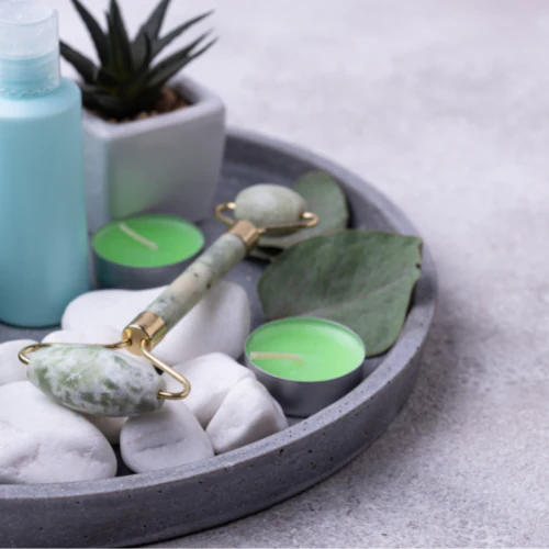 Rouleau de jade pour le visage - Image 3