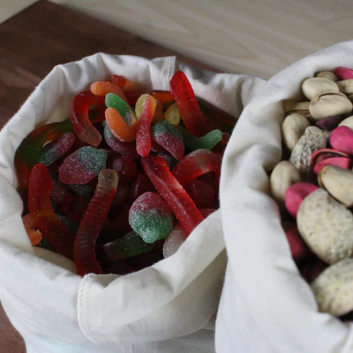 Sacs à vrac en coton biologique en ensemble de 3 - Image 3