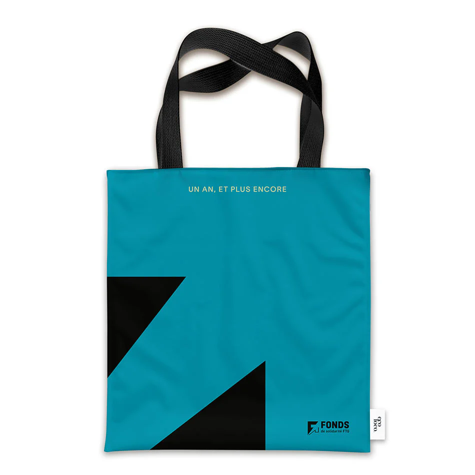 Sac fourre-tout 100% réversible, écologique et réutilisable à personnaliser - Image 3