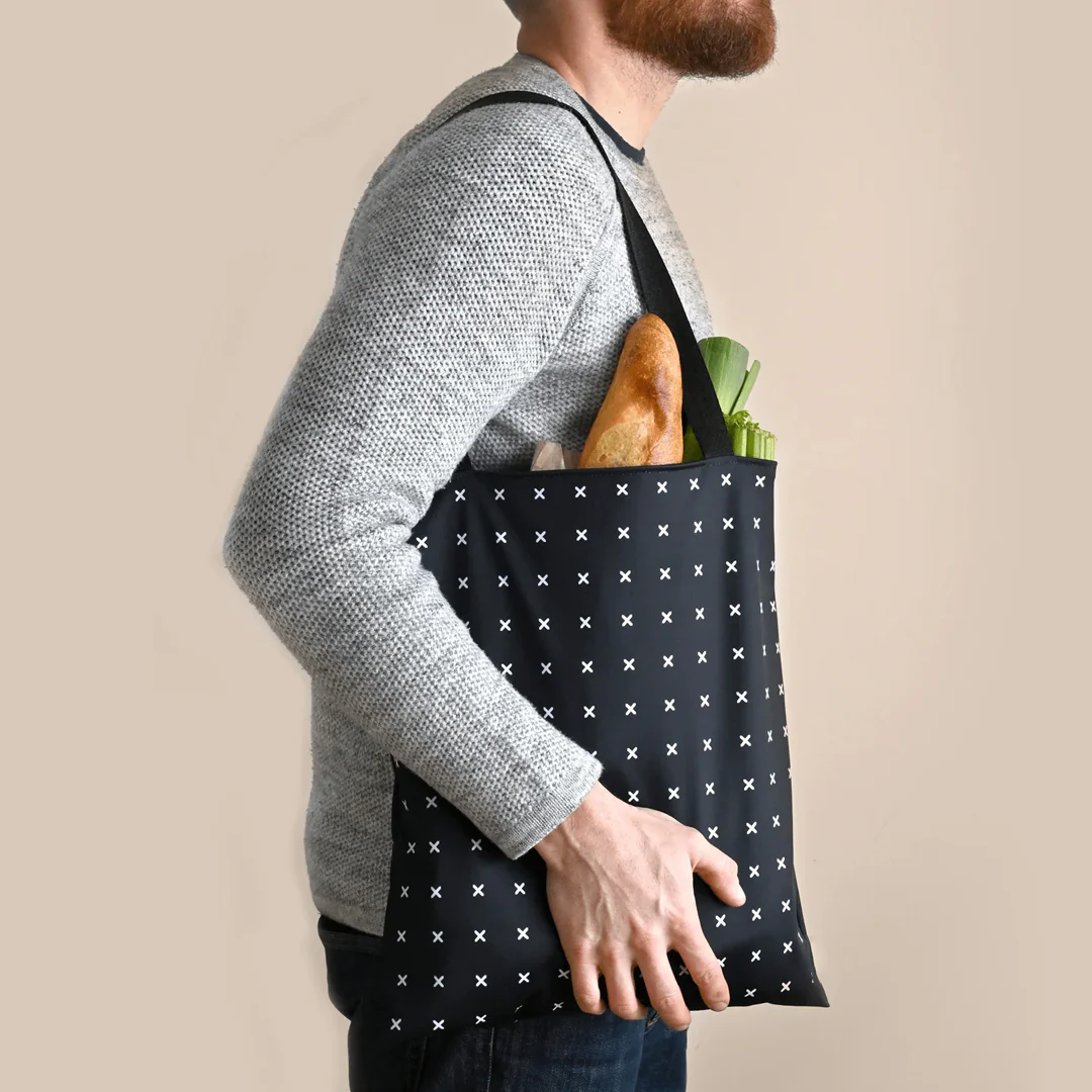 Sac fourre-tout 100% réversible, écologique et réutilisable à personnaliser - Image 8