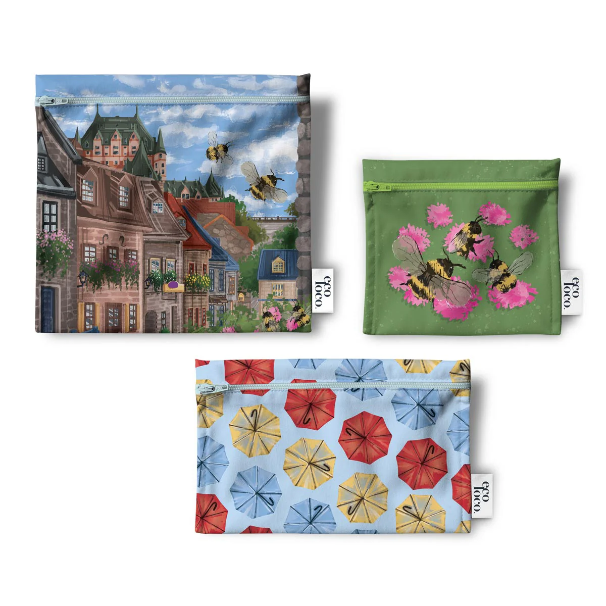 Trio sacs à lunch réutilisables écologiques - Image 10