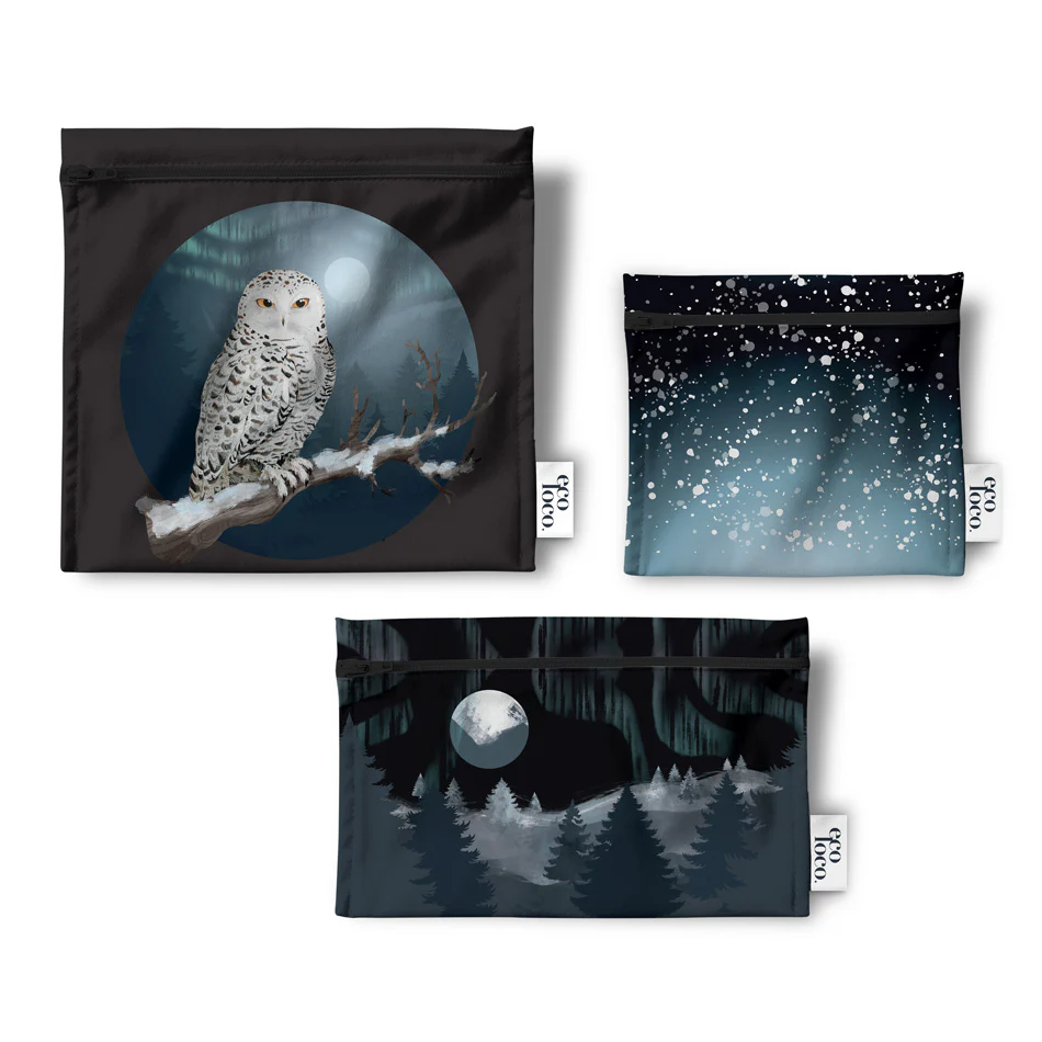 Trio sacs à lunch réutilisables écologiques - Image 5